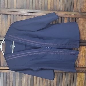 Women's Whirlaway Frocks Navy Blue Size 18WP 3/4 Sleeve Jacket